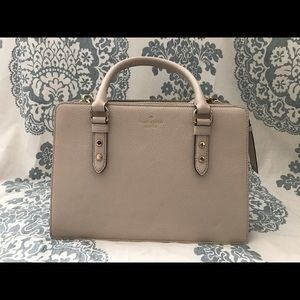 NWT Kate Spade Lise Mulberry St. Purse-Lt Beige